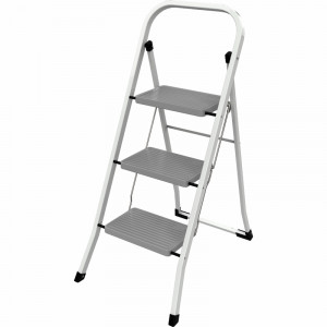 MARCHEPIED 2 MARCHES PLIABLE WERKAPRO, HAUTEUR DE LA DERNIERE MARCHE 47CM, TRES SECURISANT, FAIBLE