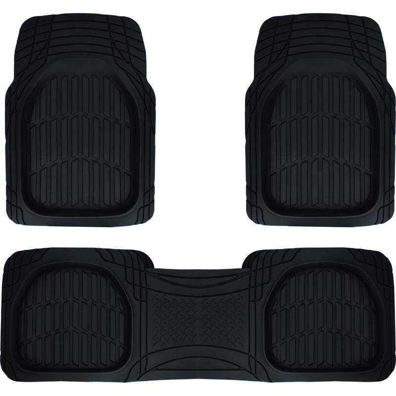 TAPIS CAOUTCHOUC DEEP DISH NOIR - 3 PCS – Image 2