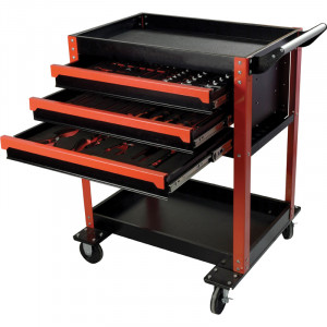 SERVANTE, 3 TIROIRS EQUIPEE 117 OUTILS