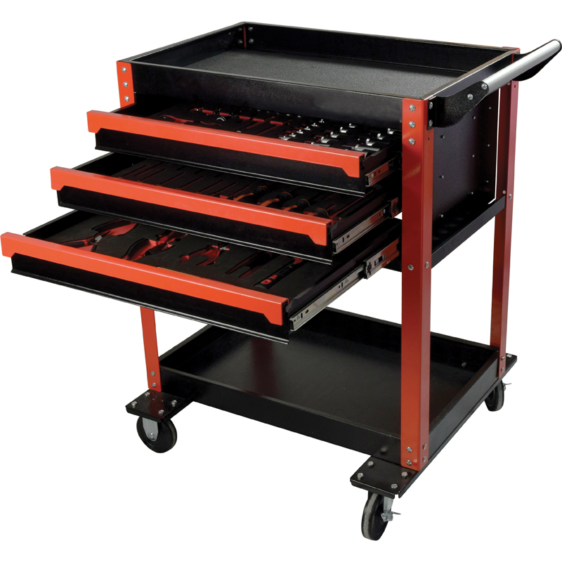 SERVANTE, 3 TIROIRS EQUIPEE 117 OUTILS