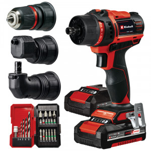 PERCEUSE 18V 2 BATTERIES 2,0AH 45NM + 2 MANDRINS + COFFRET