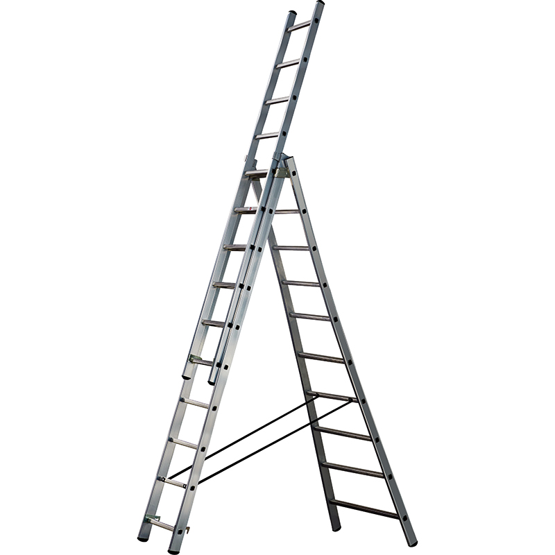 ECHELLE TRANSFORMABLE ALU BASE EVASEE 3X10 - 2m84/6m76 - PRO