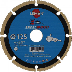 DISQUE CARBURE MULTIMATERIAUX POUR MEULEUSE D.125X22,23 Z=3