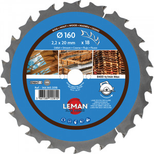 LAME CIRCULAIRE HM CHANTIER D190X2.4X30